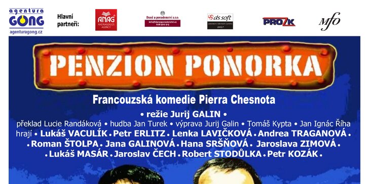 Vstupenka na divadelní komedii Penzion Ponorka s Lukášem Vaculíkem