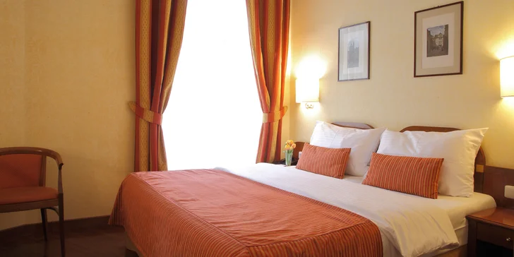 Romantický pobyt ve 4* hotelu kousek od Petřína: snídaně i welcome drink