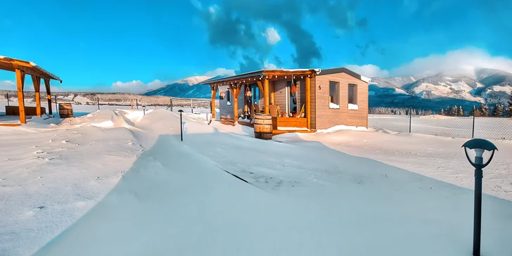 Pobyt v malebných domcích s wellness v srdci Liptova pro 2 až 5 osob