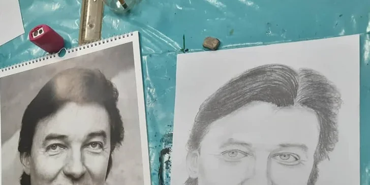 Skupinový kurz malby a kresby portrétu pro 1 nebo 2 osoby