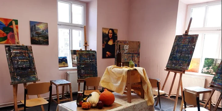 Skupinový kurz malby a kresby portrétu pro 1 nebo 2 osoby
