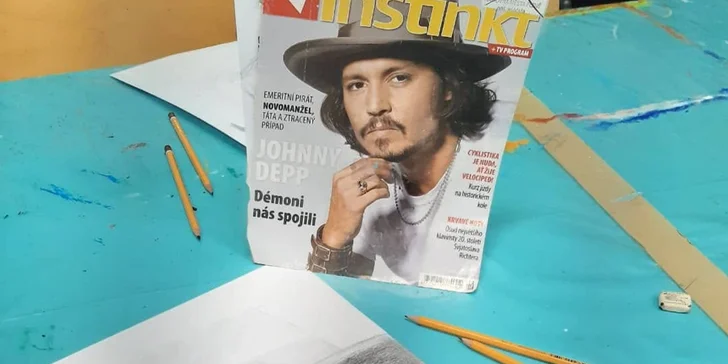 Skupinový kurz malby a kresby portrétu pro 1 nebo 2 osoby