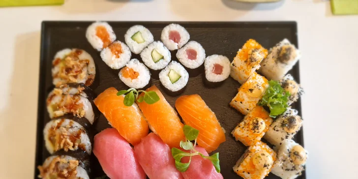 Pestrá paleta na vašem talíři: sushi sety wasabi s 27 nebo 32 kousky