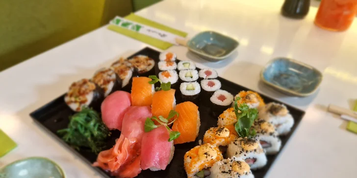 Pestrá paleta na vašem talíři: sushi sety wasabi s 27 nebo 32 kousky