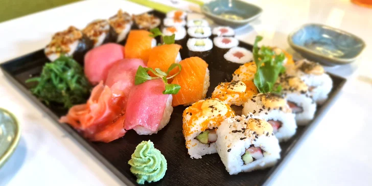 Pestrá paleta na vašem talíři: sushi sety wasabi s 27 nebo 32 kousky