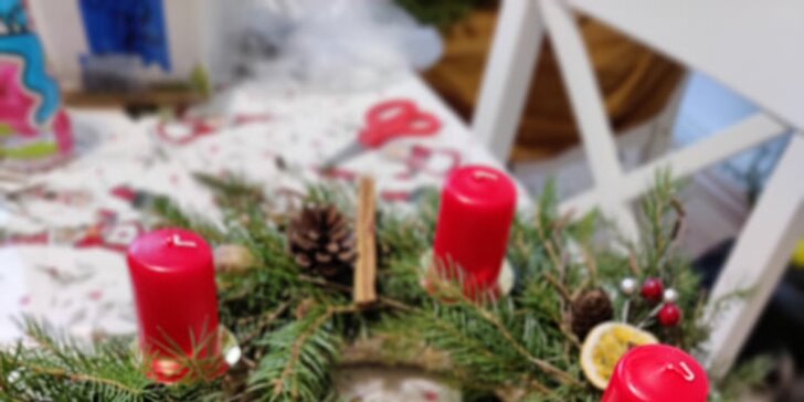 Vánoční výroba dekorací a dárků: věnce, svíčky i ekologické balení dárků