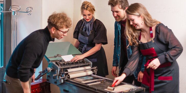 Workshop Letterpressu: reliéfní grafický tisk na knihtiskařském stroji