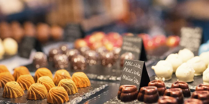 Pralinky a lanýže z čokoládovny Janek v Rocher Café: 10 nebo 20 ks v dárkovém balení