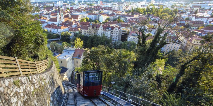 Prodloužený víkend v Grazu: vlakem po horské železnici Semmering, 2 noci se snídaní, 4 nástupní místa