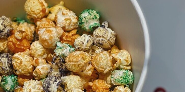 Slaný nebo sladký popcorn, káva či nápoj dle výběru i dárková balení popcornu