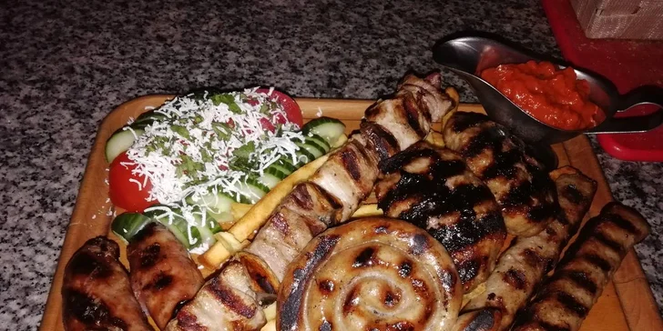 Otevřený voucher do bulharské restaurace v hodnotě 500 nebo 800 Kč