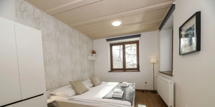 Pohoda v penzionu v Českém Krumlově: pěkný pokoj či apartmán