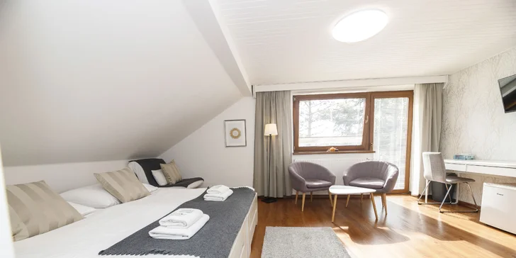 Pohoda v penzionu v Českém Krumlově: pěkný pokoj či apartmán