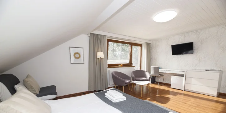 Pohoda v penzionu v Českém Krumlově: pěkný pokoj či apartmán