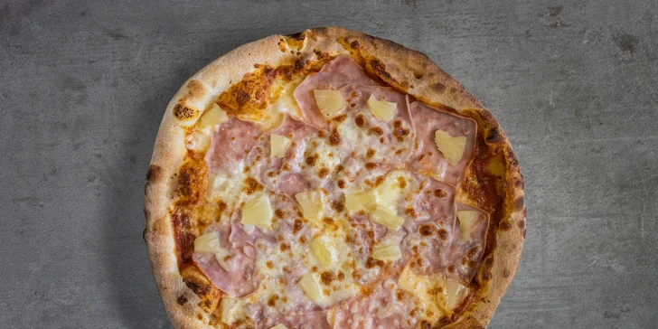 Pochutnejte si na pizze dle výběru: Havaj, šunková, sýrová i tuňáková pizza pro 1 nebo 2 osoby