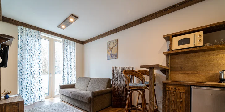 Nové apartmány u Gerlachovského štítu s kuchyňkou až pro 5 osob