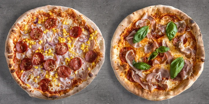 Pochutnejte si na pizze dle výběru: Havaj, šunková, sýrová i tuňáková pizza pro 1 nebo 2 osoby