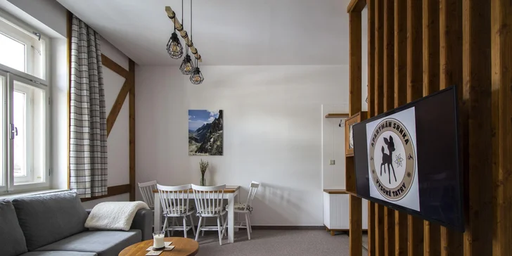 Dovolená plná zážitků: apartmán s výhledem na Tatry a slevy na aktivity i wellness