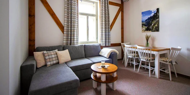 Dovolená plná zážitků: apartmán s výhledem na Tatry a slevy na aktivity i wellness