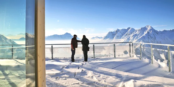 Zimní dovolená na ledovci Venet: horský hotel s polopenzí a skipasy pro všechny