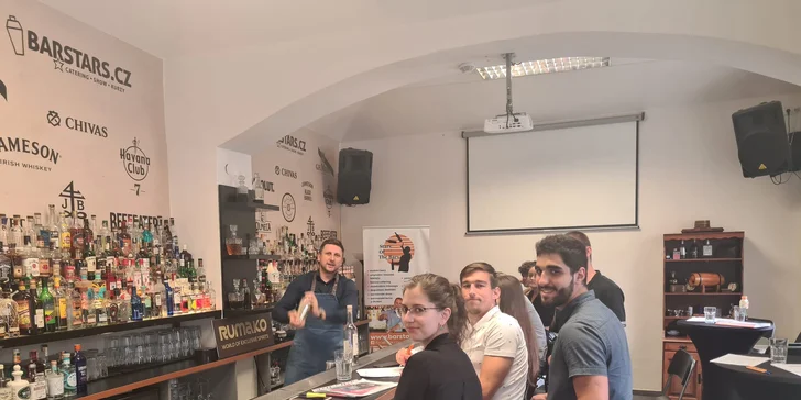 Jednodenní barmanský minikurz nebo 3denní kurz Flair Bartending