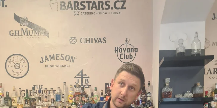 Jednodenní barmanský minikurz nebo 3denní kurz Flair Bartending