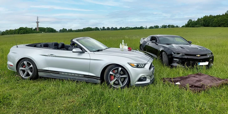 Celý den se super károu: Mustang Cabriolet nebo Chevrolet Camaro třeba i bez limitu najetých km