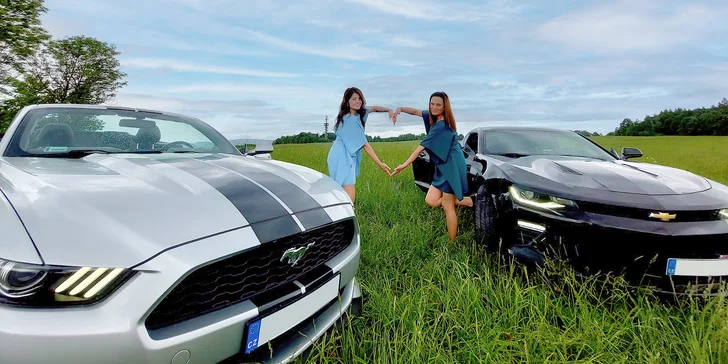 Celý den se super károu: Mustang Cabriolet nebo Chevrolet Camaro třeba i bez limitu najetých km