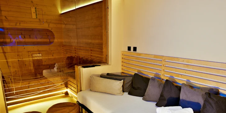 Luxusní privátní odpočinek: 3 hod. nebo až celá noc ve wellness pokoji