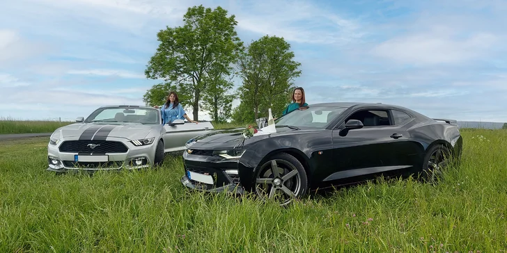 Celý den se super károu: Mustang Cabriolet nebo Chevrolet Camaro třeba i bez limitu najetých km