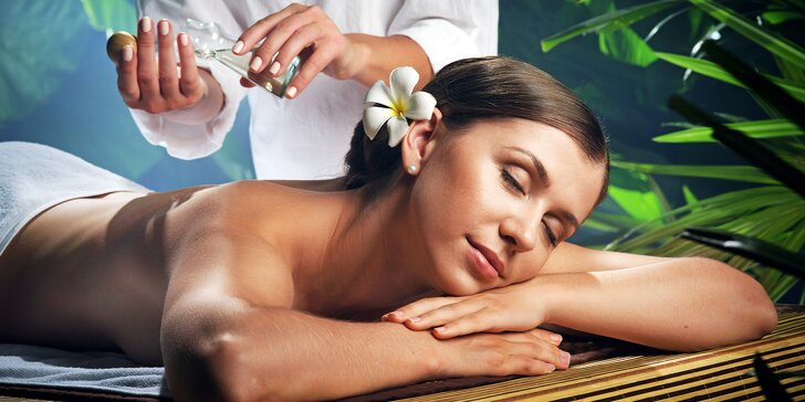 Relaxace na 60 nebo 120 minut: thajská, olejová, čtyřruční i romantická párová masáž