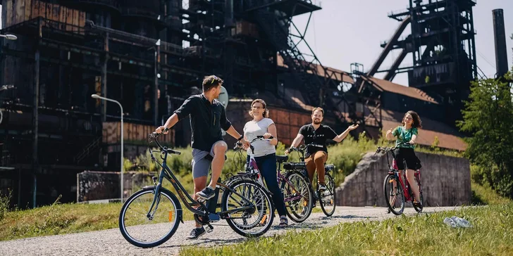 Geolokační hra na kolech: hornická historie Ostravy, 12km trasa, neomezený počet hráčů