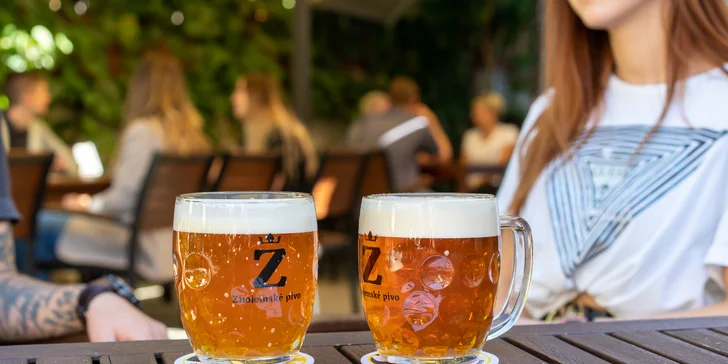 Prohlídka znojemského pivovaru s ochutnávkou i občerstvení v sousední HoZpodě