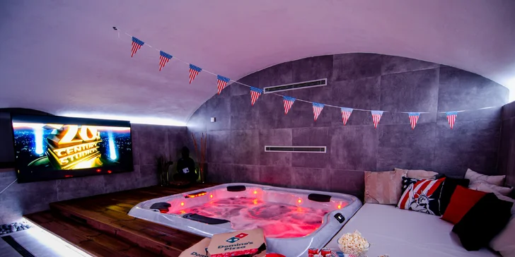 Až 240 min. odpočinku v 5* privátním wellness: varianta s láhví prosecca i s občerstvením a filmy