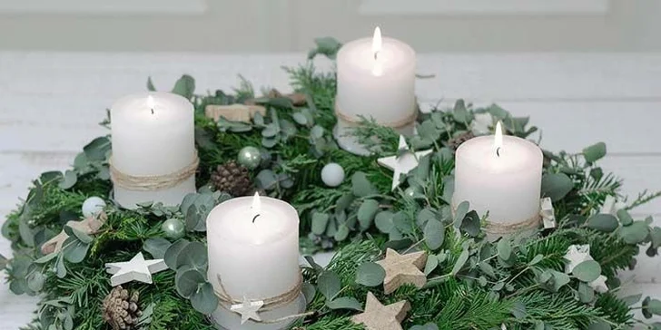 Vánoční workshopy: výroba adventních věnců či dekorace na vánoční stůl