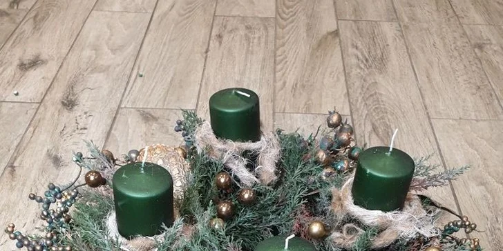 Vánoční workshopy: výroba adventních věnců či dekorace na vánoční stůl