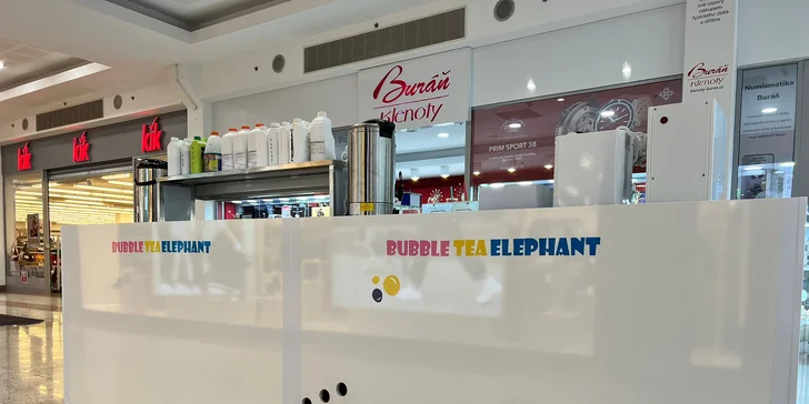 2x velký nápoj bubble tea v nákupním centru Olomouc City