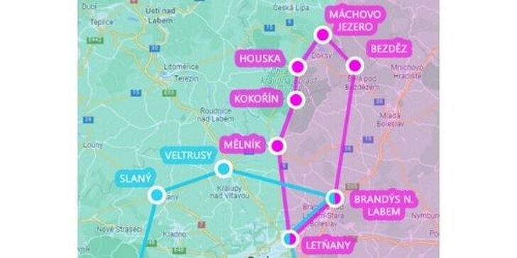 60 min. vyhlídkový let Cessnou pro 1 nebo 3 osoby: Posázaví či hrady u Prahy