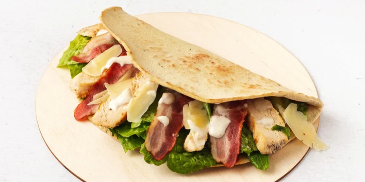 Dvě tradiční italské piadiny dle výběru a dva nápoje na místě nebo s sebou