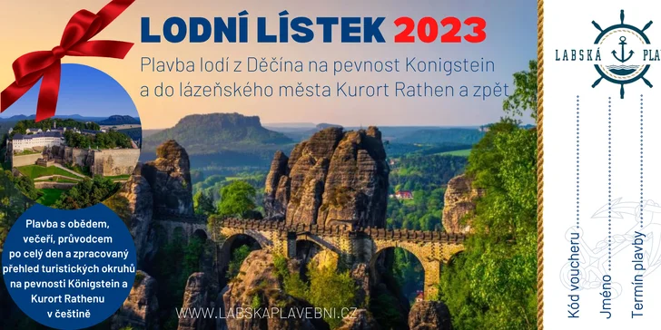 Top Saské Švýcarsko: lodí do Königsteinu a Kurort Rathenu vč. jídla na palubě
