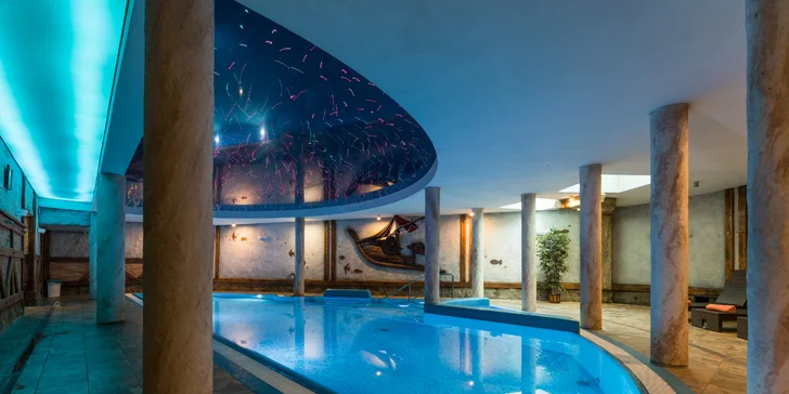 Aktivní i romantická dovolená v Krkonoších: polopenze, wellness i romantický pobyt s masáží