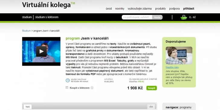 Online počítačový kurz: Word, Excel a tisk
