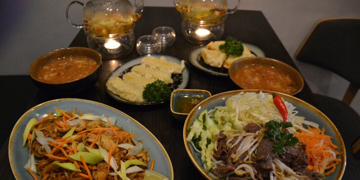 Asijské menu pro dva: kari, wok, ramen, poke, na výběr také tradiční předkrmy a dezerty