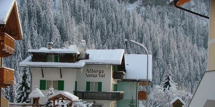 Lyžovačka v Dolomiti Superski: nocleh pro pár i rodinu, polopenze či rovnou plná penze