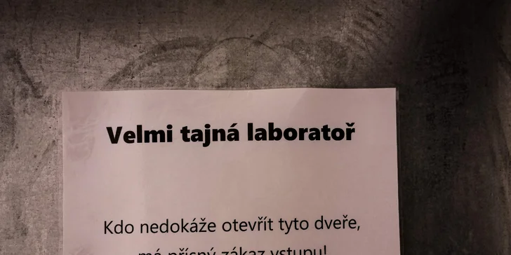 Úniková hra Magická laboratoř: napínavé dobrodružství pro 2-6 osob na 60 minut