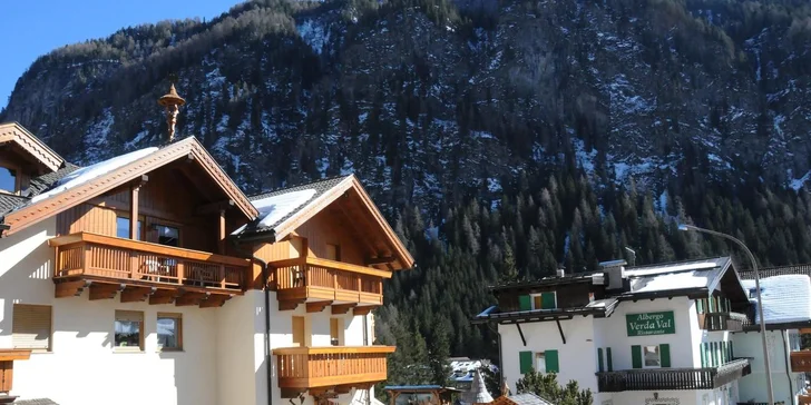 Lyžovačka v Dolomiti Superski: nocleh pro pár i rodinu, polopenze či rovnou plná penze