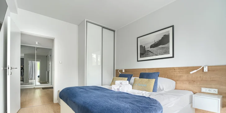 Nové krásné apartmány u Baltského moře až pro 4 osoby: mezi mořem a jezerem, v létě bazén