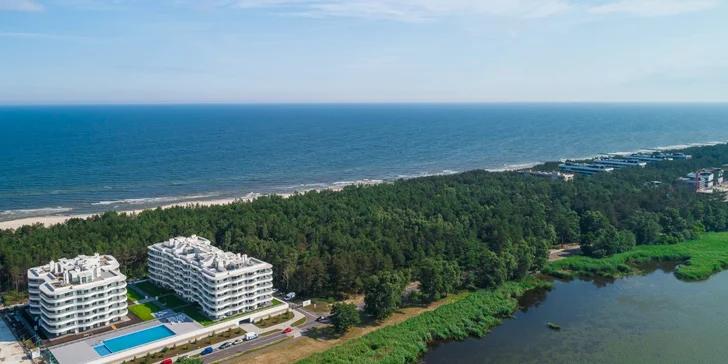 Nové krásné apartmány u Baltského moře až pro 4 osoby: mezi mořem a jezerem, v létě bazén