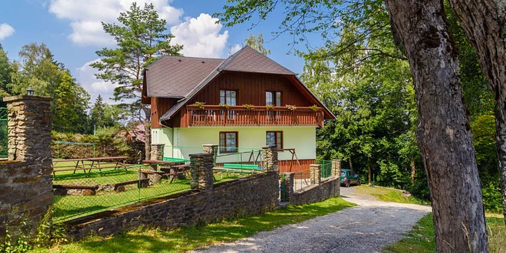 Pobyt na Šumavě: vybavené apartmány, až 3 děti do 14,9 let zdarma