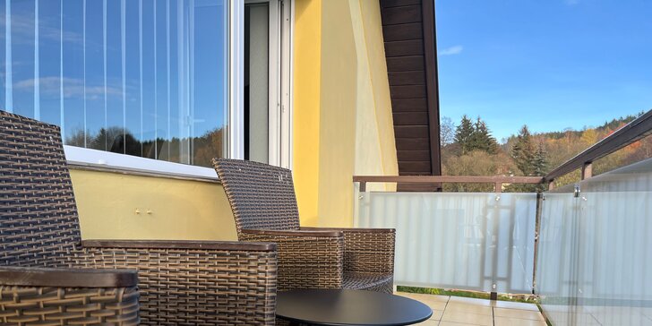 Pobyt v Mariánských Lázních: moderní apartmány s kuchyňkou i balkonem